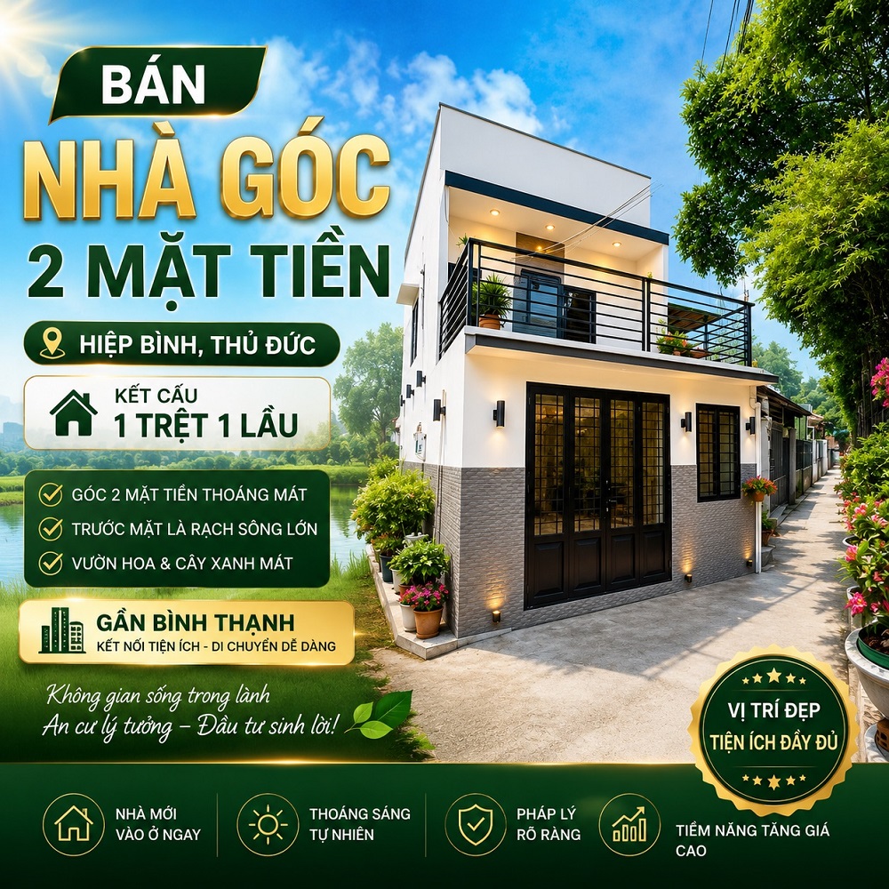 Nhà 2 mặt tiền Hiệp Bình